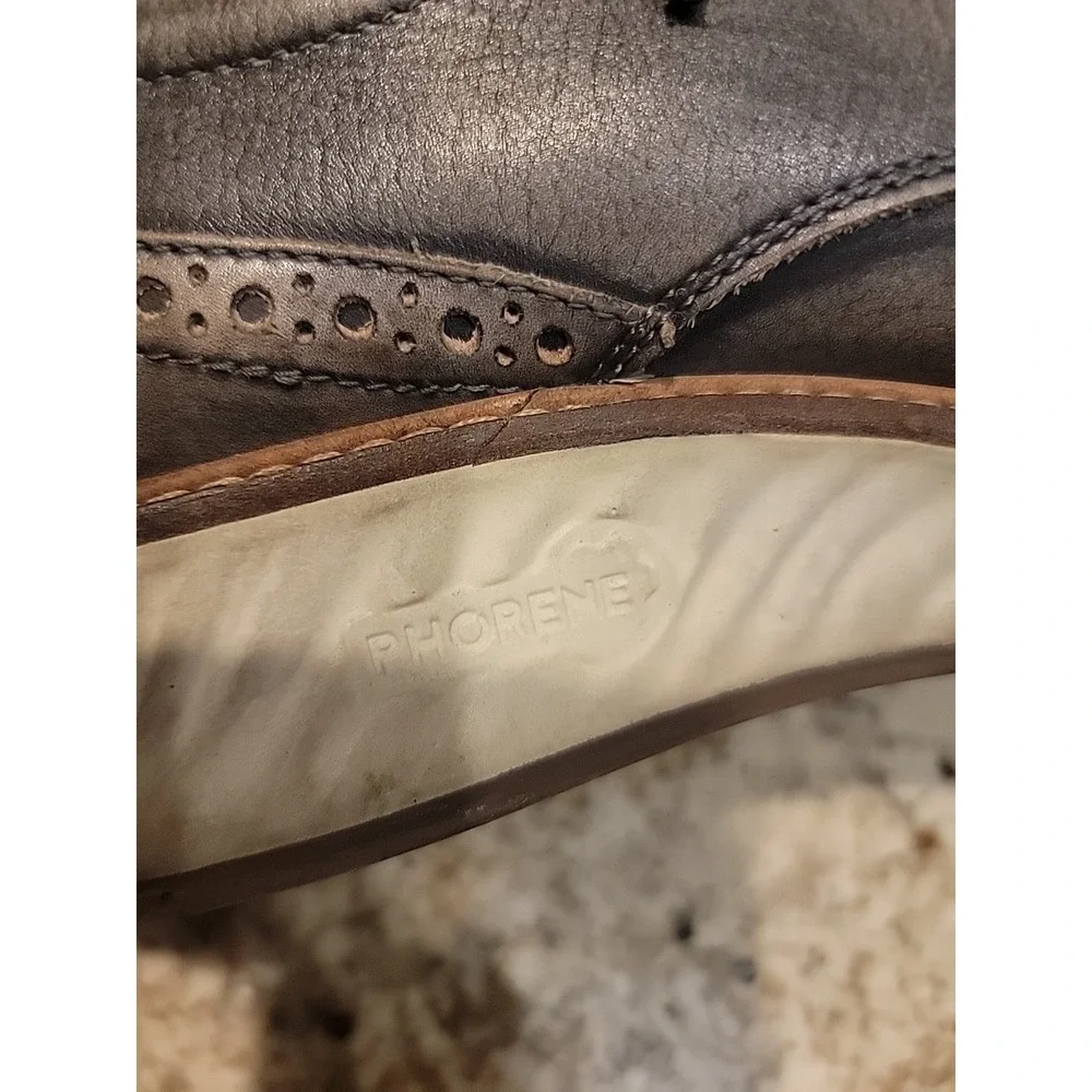 Ecco St. 1 Hybrid Brogue Mens Oxford Shoe Dress Casual Distressed Gray Sz US 13